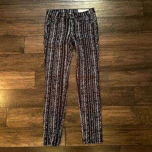 RAG & BONE Sold-Out Textured Pinstripes Soft Skinny Jean Sz 26